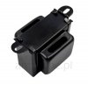 Cap transformer EI66x28 black, fully closed